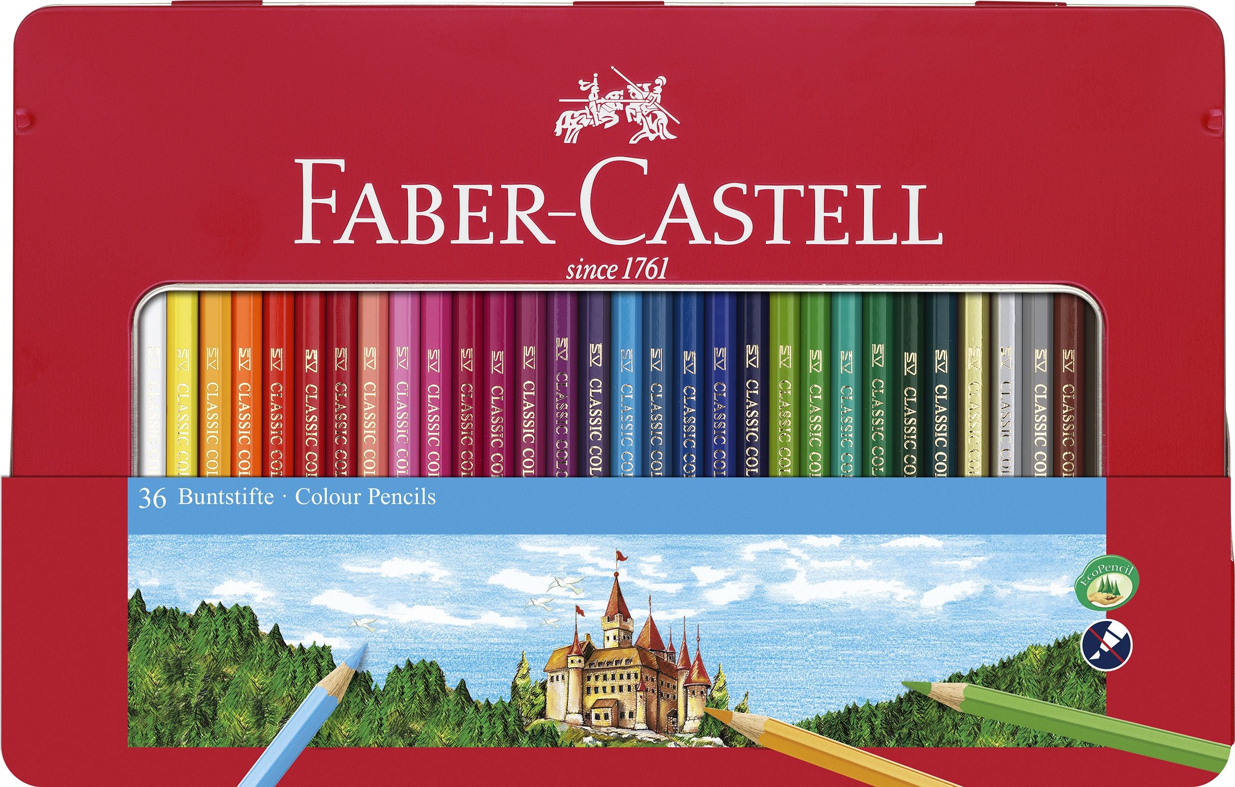 CREIOANE COLORATE 36 CULORI CUTIE METAL-2 FABER-CASTELL CREIOANE COLORATE 36 CULORI CUTIE METAL-2 FABER-CASTELL